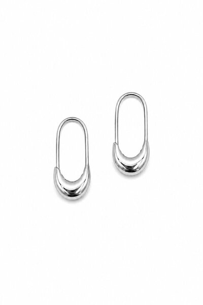 Tiger Tree Silver U Hoops Earrings-hc-shop-by-style-Hello Cyril.