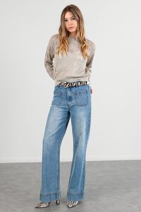 Storm Lurex Cable Sweater