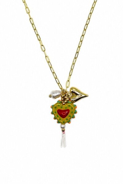Tiger Tree Painted Heart Necklace-hc-shop-by-style-Hello Cyril.