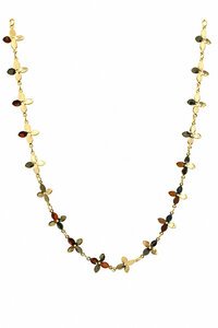 Tiger Tree Gold Flower Garland Necklace