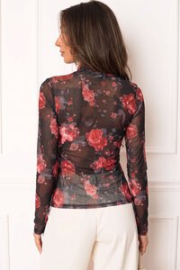 Smaibulun Mesh Print Top
