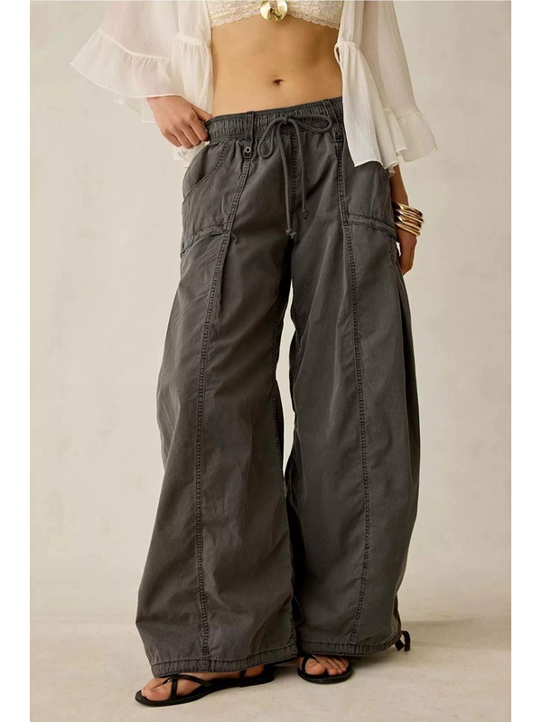 Smaibulun Drawstring Denim Cargo Jean