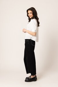 Leila + Luca White Aligned Shirt