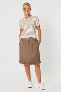 Gordon Smith Mimi Ruffle Hem Skirt