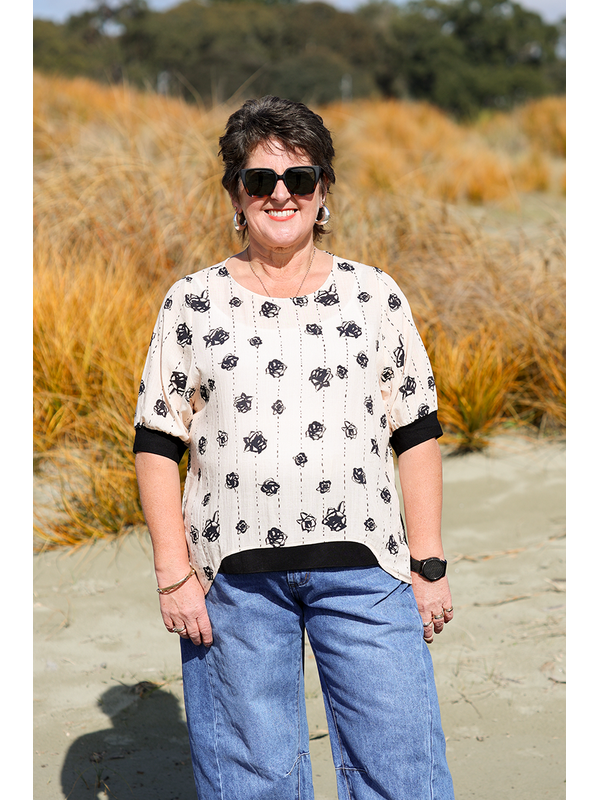 Zafina Havana Sketchbook Top