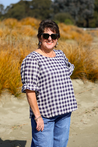 Seduce Sadie Check Top