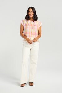 Nmbr Rose Sunset Blush Sallie Top