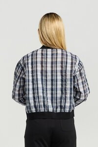 Et Alia Ink Plaid Benny Bomber 