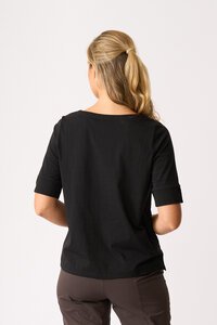Esplanade V Neck Elbow Sleeve Top