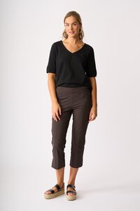 Esplanade V Neck Elbow Sleeve Top