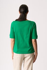 Esplanade Wide Neck Elbow Sleeve Tee