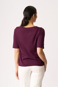 Esplanade Wide Neck Elbow Sleeve Tee