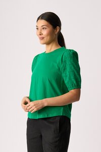 Memo Broderie Sleeve Top