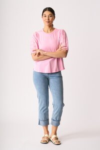 Memo Broderie Sleeve Top