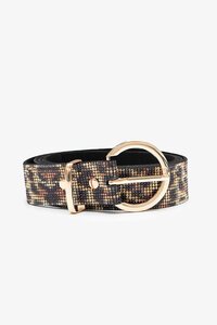 Antler Leopard Rhinestone Belt