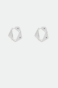 Antler Geo Edge Hoop Earrings