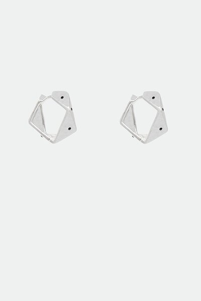 Antler Geo Edge Hoop Earrings-hc-new-Hello Cyril.