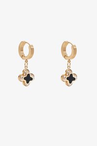 Antler Midnight Clover Earrings