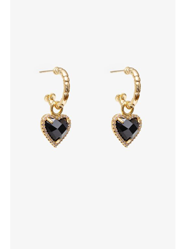 Antler Twilight Heart Earrings