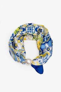 Antler Pearl Fasten Neck Tie - Limoncello