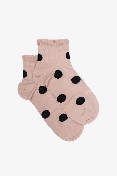 Antler Blush & Black Spot Ankle Sock-hc-shop-by-style-Hello Cyril.