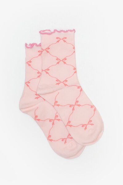 Antler Bow Lattice Sock-hc-shop-by-style-Hello Cyril.