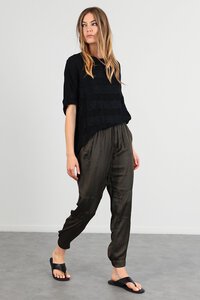 Storm Lace Stripe Oversized Tee