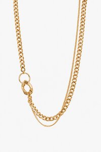 Antler Gold Double Chain Necklace