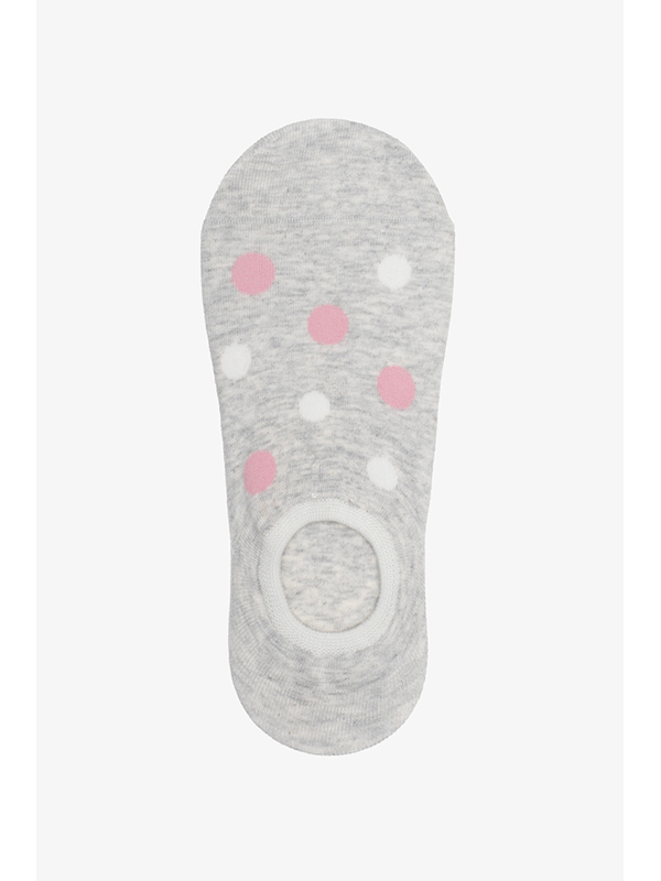 Antler Grey & Dusty Spots No Show Socks