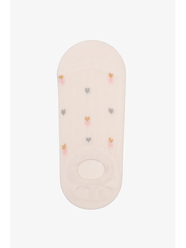 Antler Posy Rib Blush No Show Sock