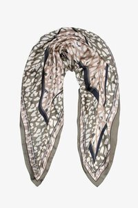Antler Square Scarf - Soft Safari