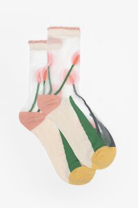 Antler Tulip Story Sheer Sock