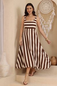 Iris Maxi Verona Stripe Maxi Dress