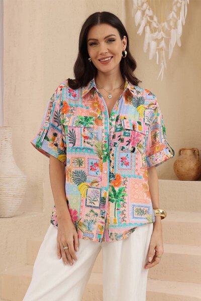 Iris Maxi Havana Botanical Shirt-hc-new-Hello Cyril.