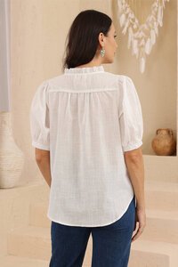 Iris Maxi Marion Tie Neck Top