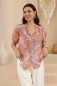 Iris Maxi Adaline Paisley Top
