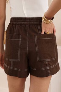 Iris Maxi Dahlia Drawstring Short
