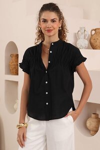 Iris Maxi Marguerite Frill Sleeve Blouse