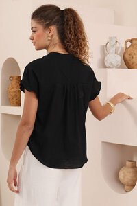 Iris Maxi Marguerite Frill Sleeve Blouse