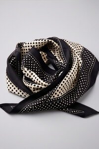 Stella + Gemma Black Dots Triangle Scarf