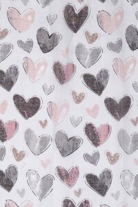 Ivys Amour Heart Print Scarf