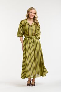 Urban Luxury Striped Midi Skirt