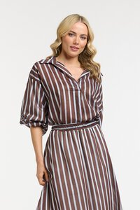 Urban Luxury Striped Puff Sleeve Shirt