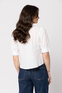 Leila + Luca White Spot Captivate Shirt
