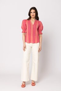 Seeking Lola Peachy Pink Butterfly Top