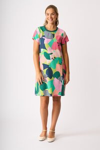 Foil A Line Dress