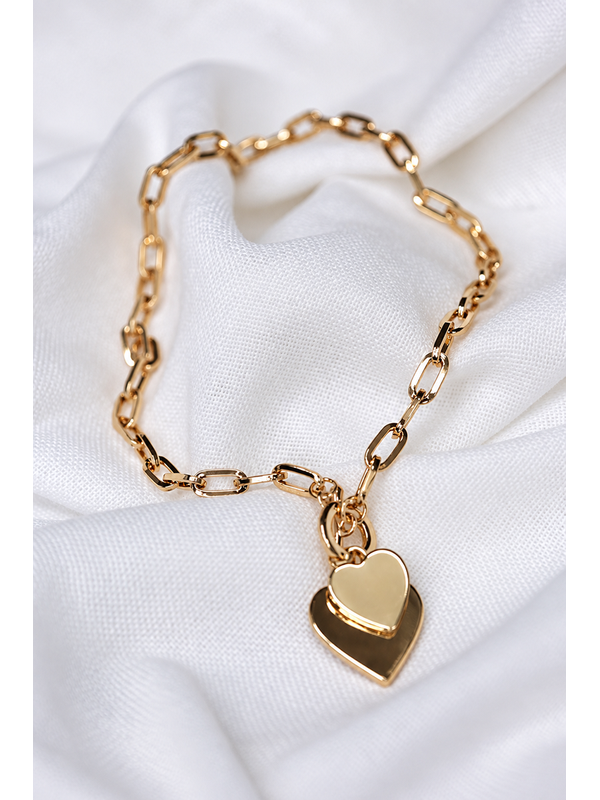 She Jewellery Linked Hearts Necklace