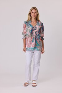 Classified Aurora Peasant Top