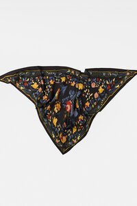 Stella + Gemma Navy Floral Triangle Scarf