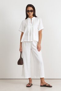 Adorne Fable Linen Culotte Pant